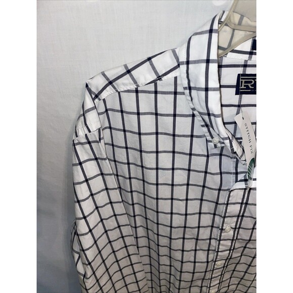 Hawker Rye Men’s Dress Shirt Size XL White Striped Western Rodeo Cowboy NWT - Picture 5 of 12